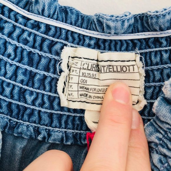 Current/Elliott Madeline Cold Shoulder Dress Blue - Picture 5 of 8